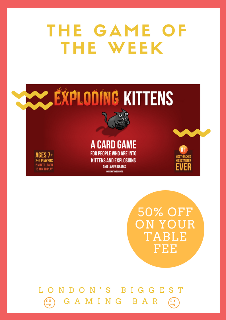 EXPLeisure's tweet photo. New week π¬
#LondonsBiggestGamingBar #BoardGames #TabletopEastLondon #EXPSaveYourMoney https://t.co/l3ucADKwaA