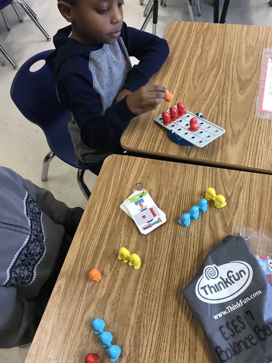 dawnkingCCPS's tweet photo. “My partner helped me think about it in a different way.” Loved my time in @KimThurston1st class today! #balancebeans #ITL @ccps_gifted @ScottScorpions @ThinkFun https://t.co/qvrG7kyFLN