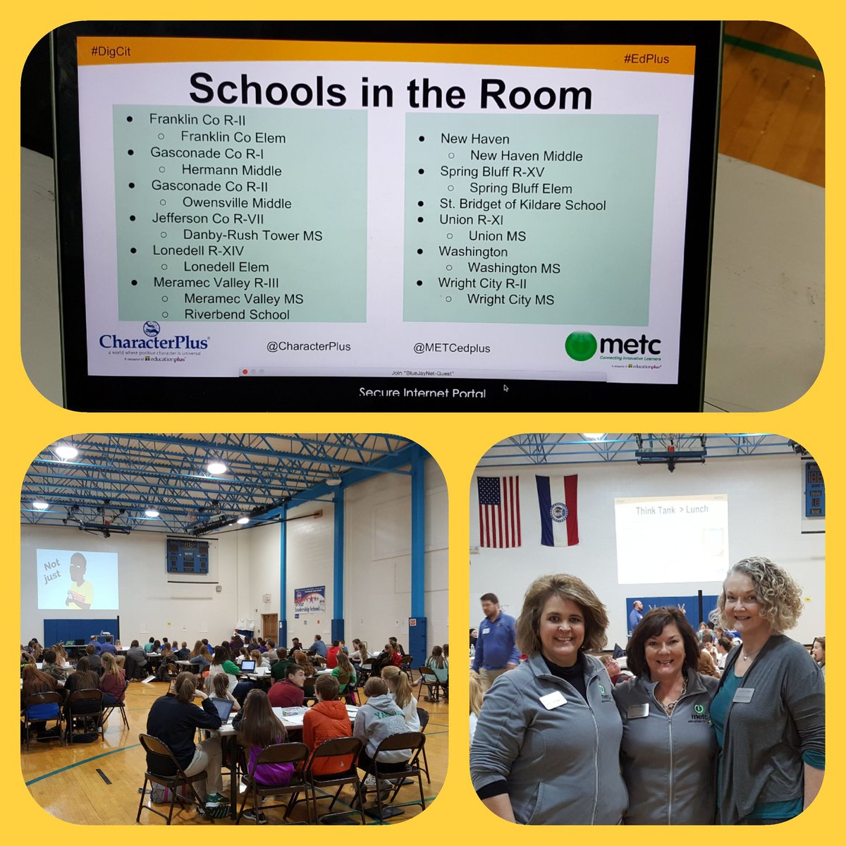 cyberteacher's tweet photo. We've now trained 100+ school teams on the 9 Elements of #DigCit based on @digcitizen book #DigitalCitizenship in Schools!
Empowering kids to create &amp; implement Action Plans!
Thanks @deaun_blumberg for assisting @TamiBopp1 &amp; I today! #DigCit #EdPlus #EdTech #METCpd #EdPlusRocks https://t.co/t55PDW7Cxz