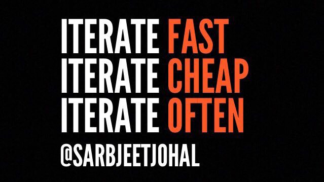 sarbjeetjohal's tweet photo. @tcrawford @Craw I call it cost of doing #innovation. Risks can be calculated. I suggest micro-injections of such change in the beginning and repeating it at much higher frequency. @amazon @Apple @google have mastered this game. #DevOps #CapExToOpEx #IterateFast #IterateCheap #IterateOften. https://t.co/gxETm0bzkh