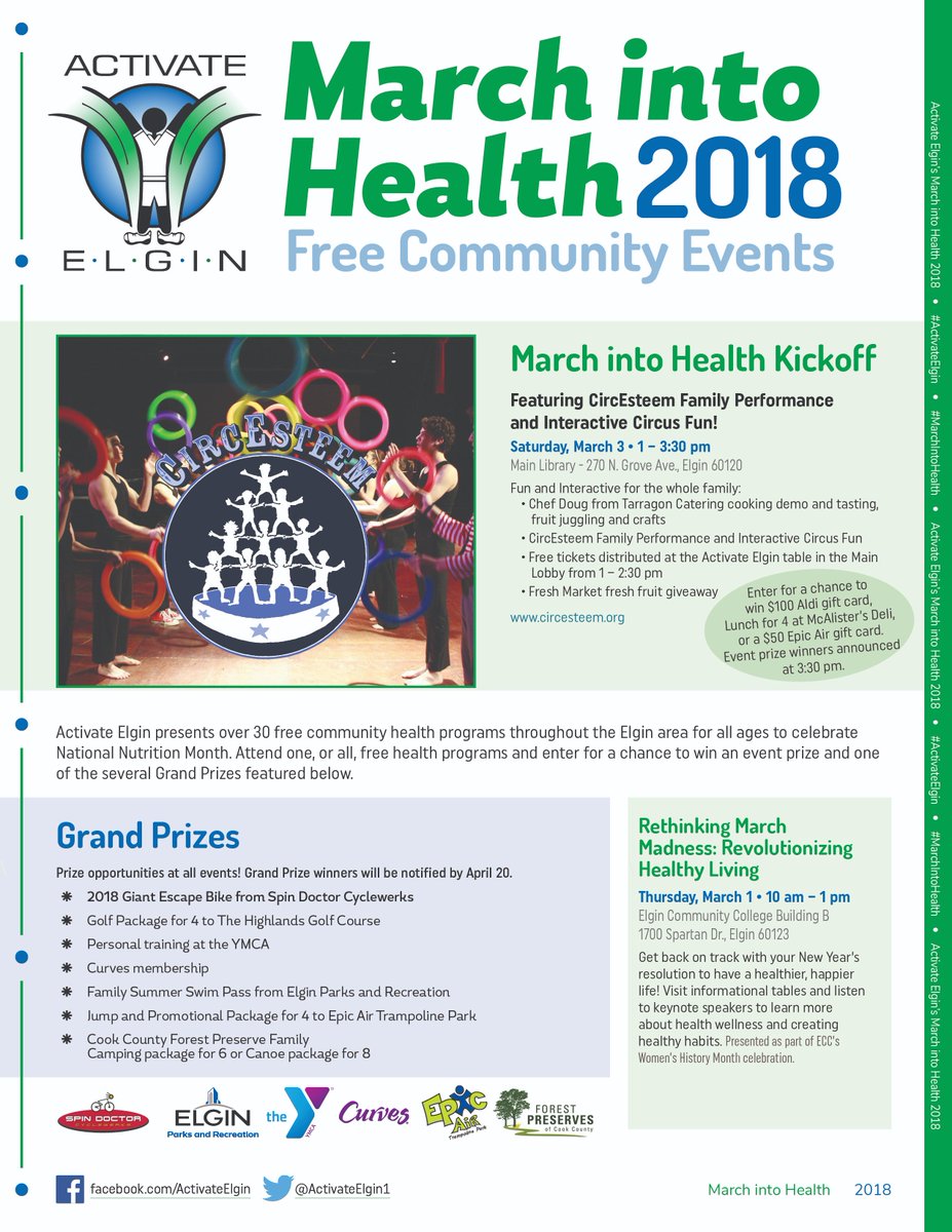 ActivateElgin1's tweet photo. Curves Open House
Thursday, March 15 • 9:30 am – 12:30 pm
359 S. Randall Rd., Elgin 60124
Drop in for a free strength-training session,
healthy refreshments and information about
the benefits of exercise.
#marchintohealth
#exploreelgin
#activateelgin https://t.co/YWbwVEeqAt