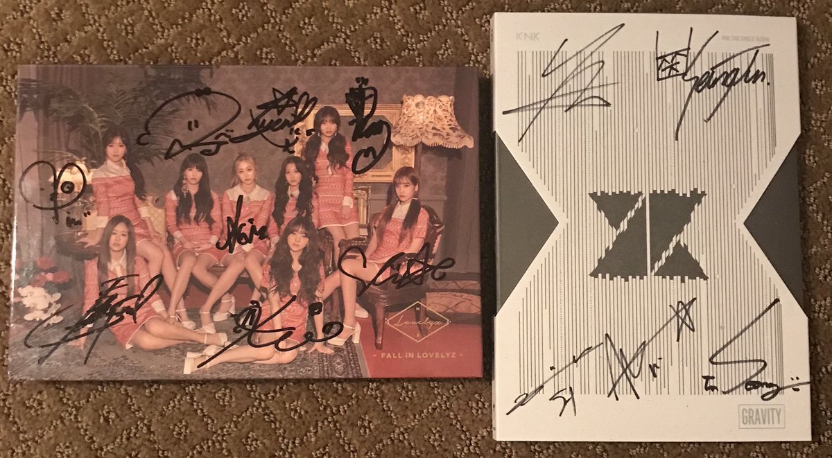 hellomailee's tweet photo. [GIVEAWAY] Want to win signed #KPOP CDs from both #LOVELYZ and #KNK? Follow &amp; RT for a chance to win! (Closes 5/4/18) https://t.co/JU7bKHshMn