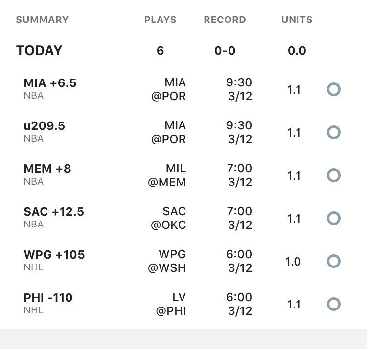 PickSixCapper tweet picture