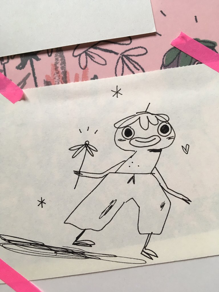 free shipping ends WEDS & each order comes with a free little original drawing