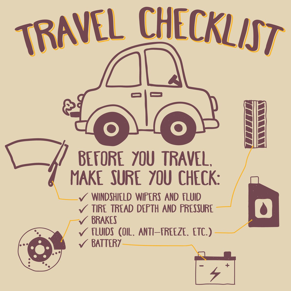 KansasTurnpike's tweet image. If you’re traveling for Spring Break, make sure your car is in tip-top shape! Check tires, oil, and other fluid levels.