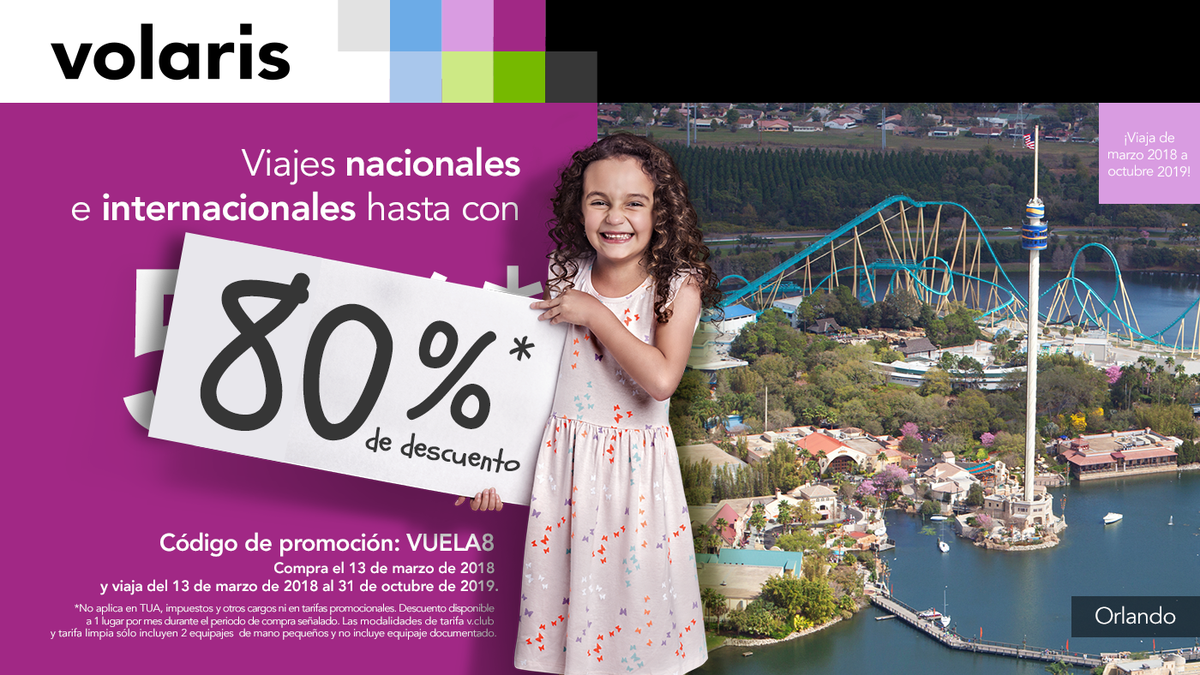 viajaVolaris's tweet photo. Aprovecha hasta 80% de descuento que Sofi nos dejó para volar a donde más se te antoje. Recuerda que en este aniversario #TúPonesLasPromos
https://t.co/44TlThGSc3 https://t.co/XpUow2FNGa