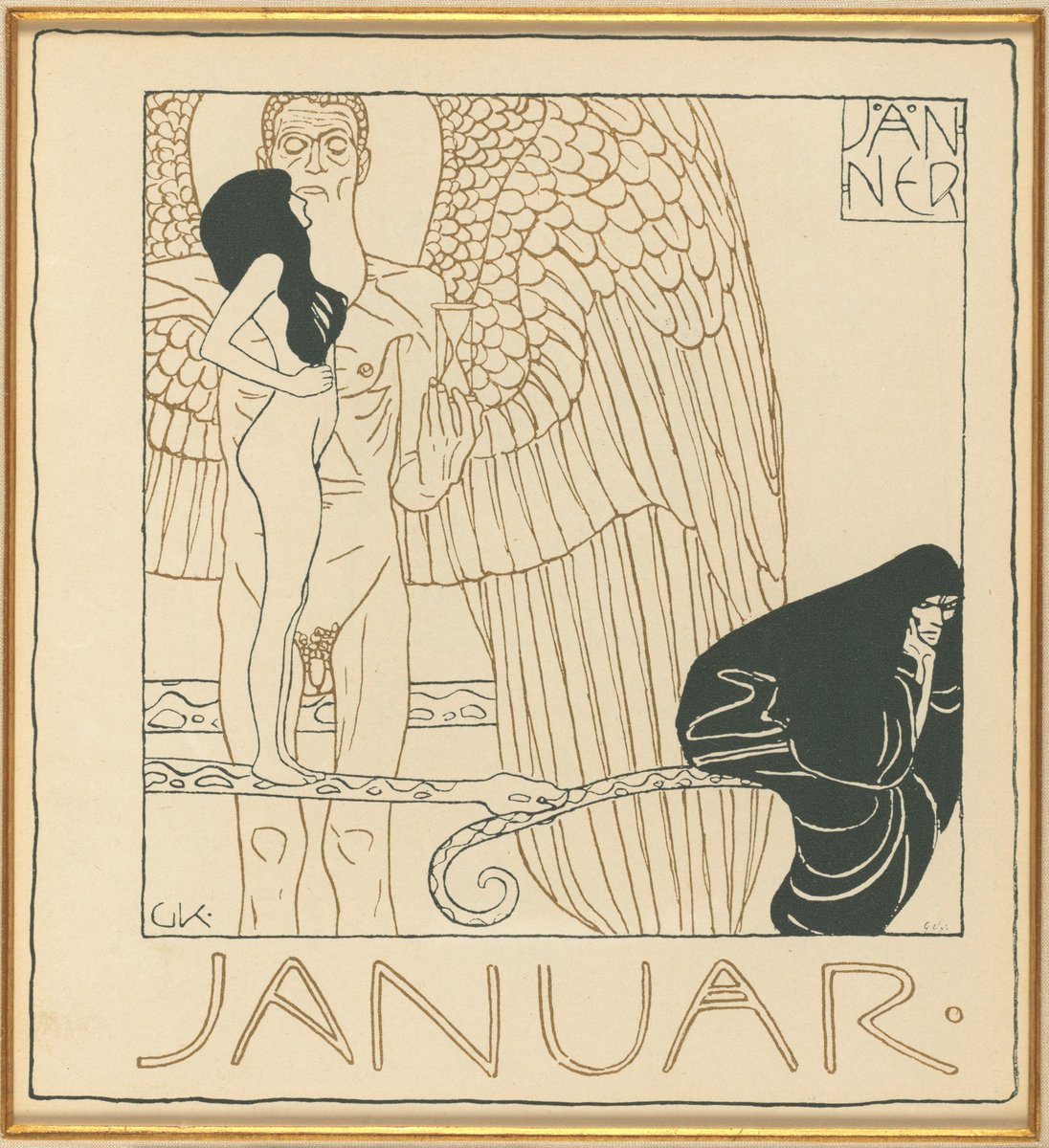 artbma's tweet photo. March 25, see work from the Viennese Secession, a group of artists who broke free from the academic art of the past, in #SacredSpring: https://t.co/CoijZjtkql

[Gustav Klimt. "Salve Saturne (January)." 1901. Collection of LeRoy E. &amp; Paula Gately Tillman Hoffberger. BMA 2017.19] https://t.co/xaNTd0xzS5