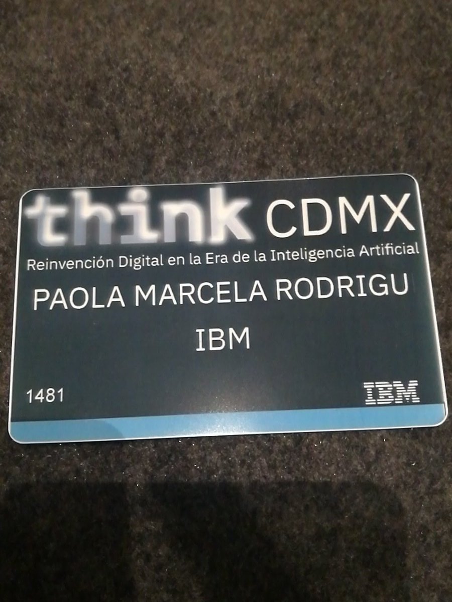 PaolaMarcelaRod's tweet photo. IBM les ayuda a ofrecer mejores experiencias en sus cliente #thinkCDMX https://t.co/nnglerNdc6