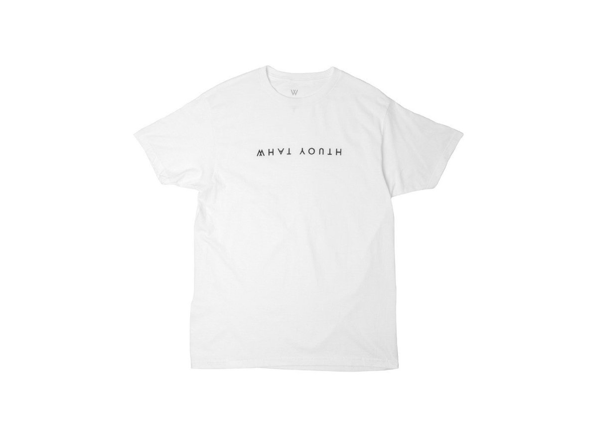The What Youth "Upside Down" T-Shirt in white: ow.ly/NeLw30iTZYl