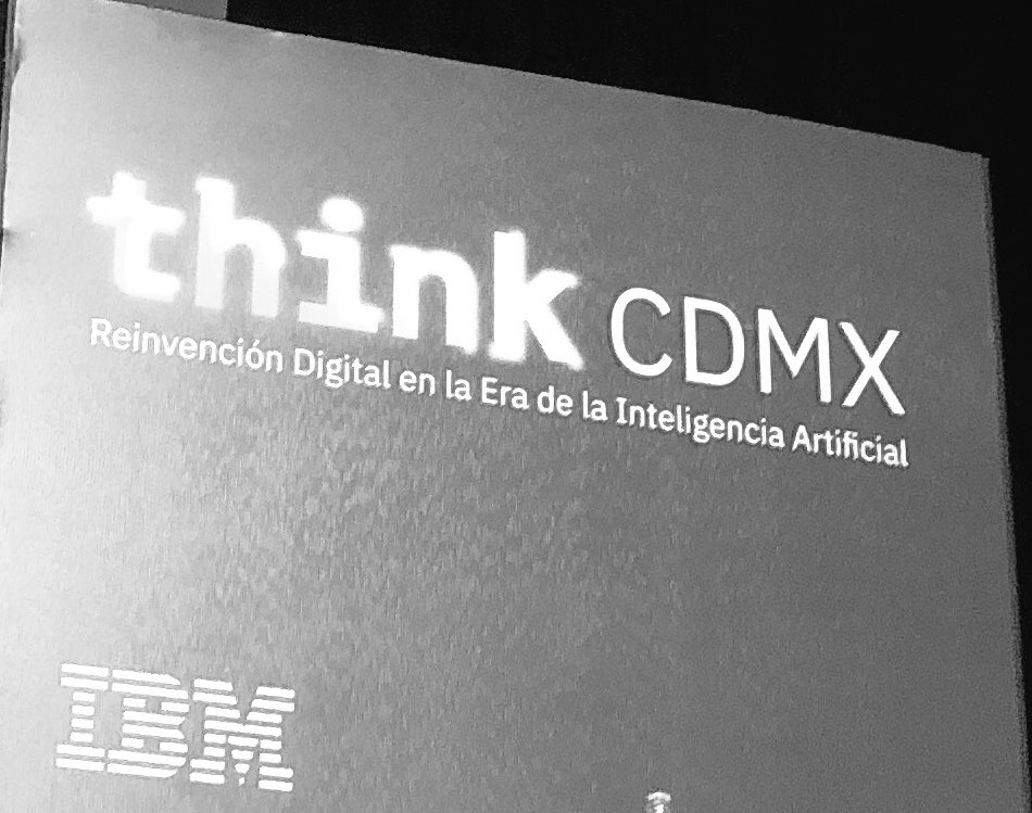 polettita's tweet photo. Bienvenidos a #ThinkCDMX de @ibm_mx !! “Reinvención Digital en la Era de Inteligencia Artificial” #InteligenciaArtificial #Trends #MondayMotivation https://t.co/Sex5kslY7B