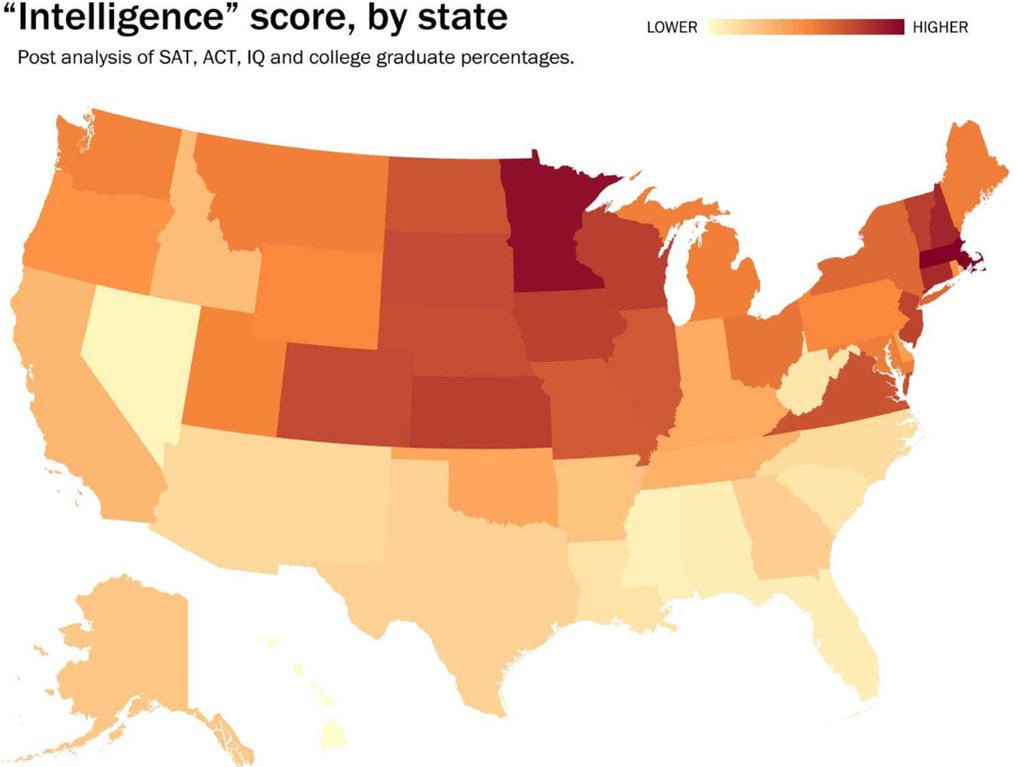 BestPixMN's tweet photo. "Intelligence" score, by state. https://t.co/hwClnzqA3Z https://t.co/APVDScLWIz