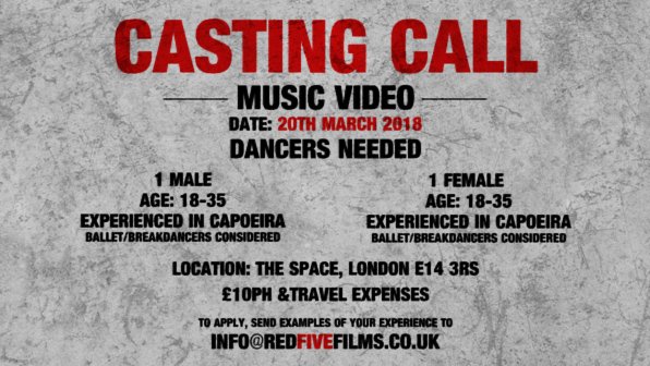 We are looking for #dancers for an upcoming #musicvideo 
#capoeira #ballet