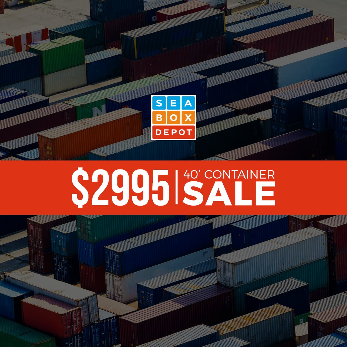 SeaboxDepot's tweet photo. Need extra storage? We've got our 40' Containers on right now for $2995! While supplies last.

#seaboxdepot #yeg #yyc #alberta #shippingcontainers #container #storage https://t.co/ytEjqxBSQI