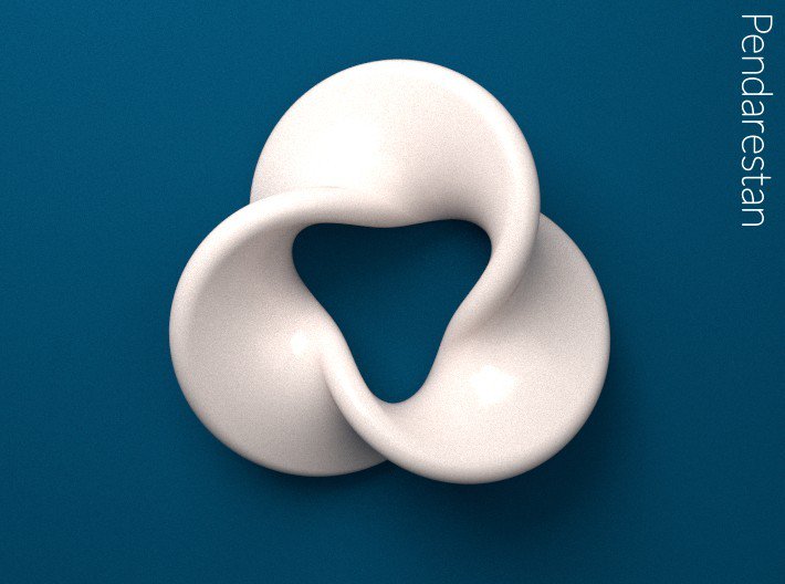 pendarestan's tweet image. New porcelain sculpture: Minimal Mobius Triplex
See it in 3D: shpws.me/PKl2
#3Dprinting #mathart #sculpture #ceramics