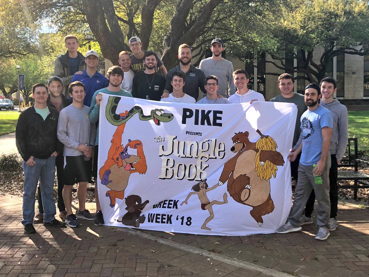 PIKEmcneese's tweet image. Let the games begin! PIKE is ready to take on Greek Week🏆 Our Chapter is looking forward to a fun week full of sportmanship and unity.
#GreekWeek #JungleBook