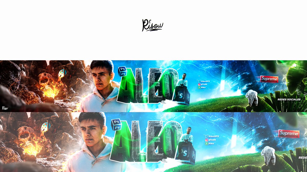 AleoGFX's tweet photo. VALE ME ACABO DE RALLAR
El grande de @xRisow me ha hecho este banner
¿Os mola mas que el que tengo en el canal
¿LO CAMBIO?

AYUDAAAAAAAAAAA💚 https://t.co/uq5V79mVrO