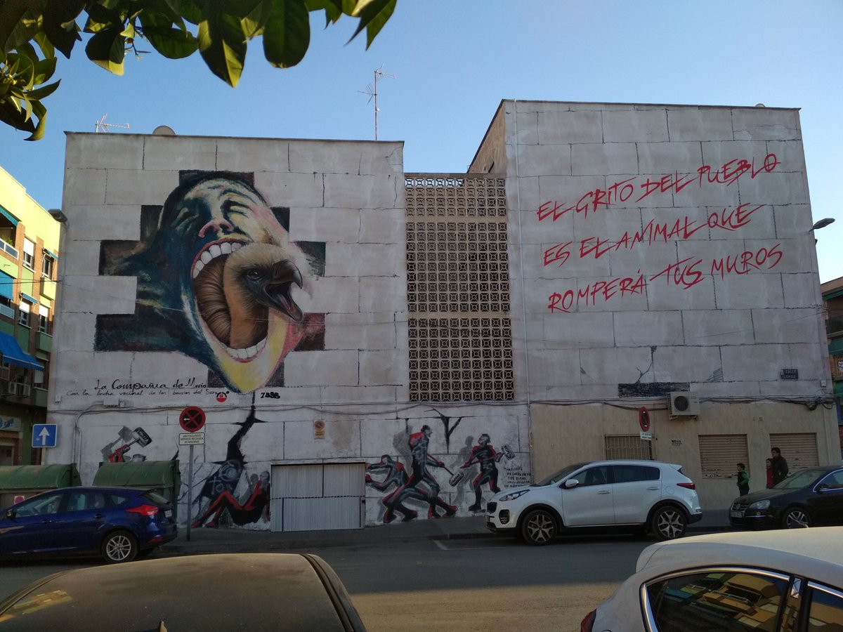 pavloiz's tweet photo. @Berlustinho Os enseñaremos nuestro mural, que pintó la Compañía de Mario, para que se recuerde nuestra lucha https://t.co/ah8Nvp1s1Z