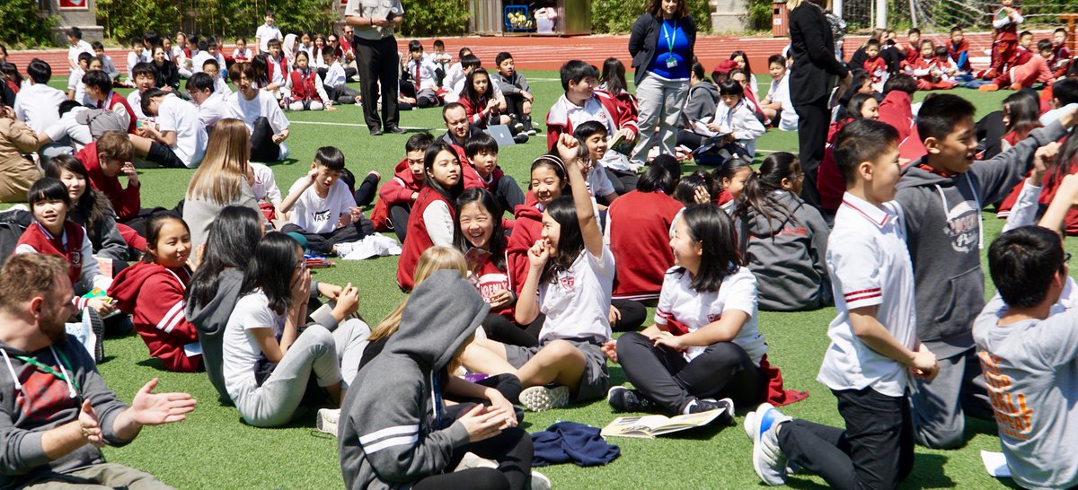 ISNS_School's tweet photo. ISNS came together 2 celebrate the success of its 2nd annual reading challenge with a school-wide read-a-thon. All students and faculty members gathered on our field to enjoy a good book! Congratulations to our IB bookworms: G1B; G1R; G1M; G4B; G4F; G5 M; G6L #isnsreads #GoISNS https://t.co/Bs8buiMyzl