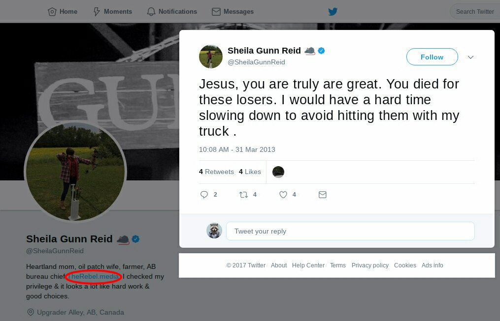 MaxKingsleyEh's tweet photo. @PattyOLimerick A solid point you have. #cdnpoli #ableg #StillNotMedia #WhiteSupremacist https://t.co/PwbYF1Y6RU