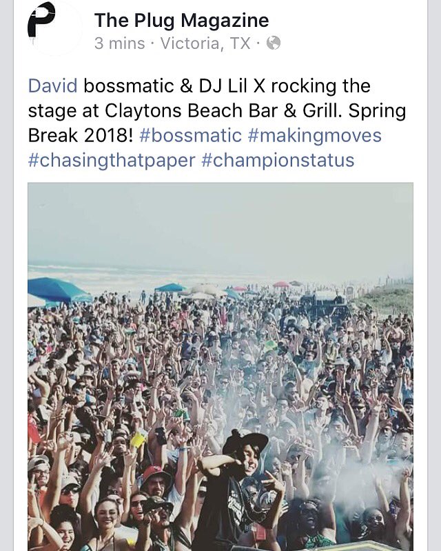 djbossmatic's tweet photo. My 9 year old son & I made history this weekend🙏 warmed up the crowd for @PostMalone #SpringBreak2k18 #Bossmatic https://t.co/LxvMDLiNrB