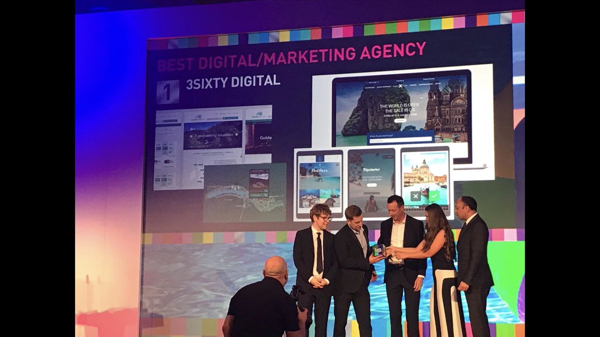 Big congratulations to <a href="/3SixtyAgency/">3Sixty</a> for winning Best Digital/Marketing Agency at The Travel Marketing Awards 2018 #TMA18