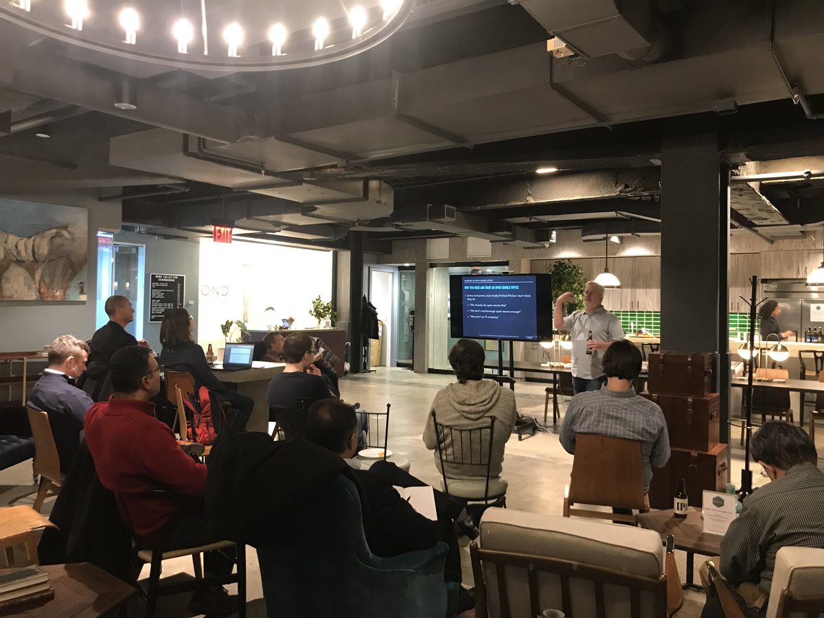 FINOSFoundation's tweet photo. Creating an #opensource program office: @jimjag on the why, how + what. #ossfintech https://t.co/E3cZX7UoYx
