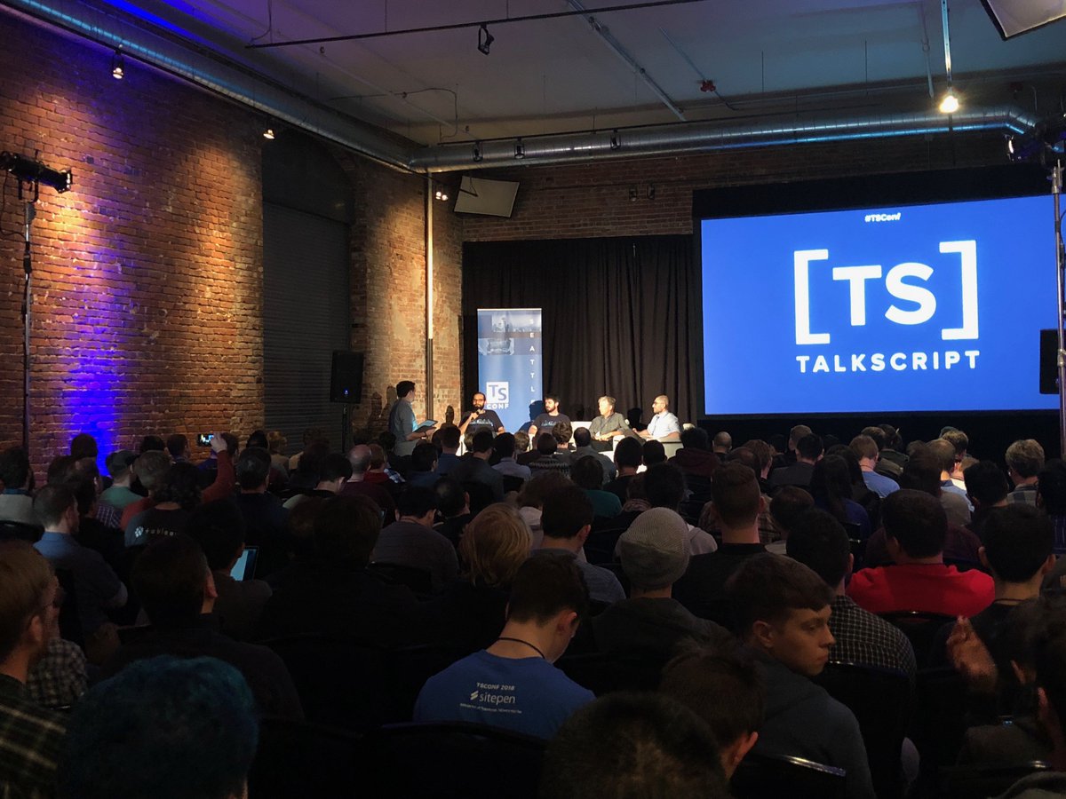 TypeScriptConf's tweet image. #TSConf 2018 - #TypeScript Panel #TalkScript