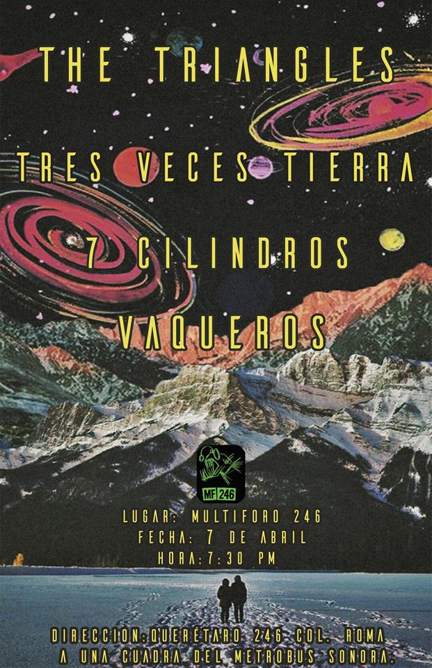 7Cilindros's tweet photo. ¿Fecha en el @MultiForo246 ?
Los esperamos este 7 de abril junto a #TheTriangles, @TresVecesTierra y #Vaqueros. https://t.co/moCdhNyup1