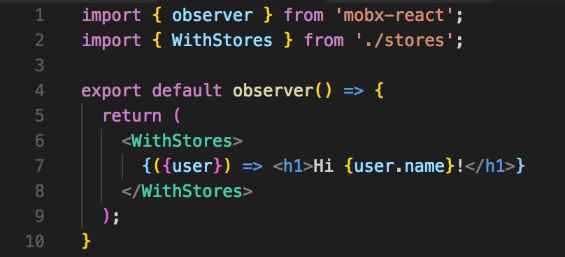 jorilallo's tweet image. That moment when someone on the team realized MobX stores would be perfect for React render props :mindblown: