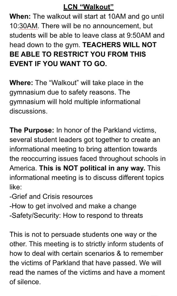 stucolcn's tweet photo. To be clear, this is NOT a Student Council sponsored event, but we just wanted to help out our fellow student leaders and spread the news! https://t.co/CRf1h4EhQM