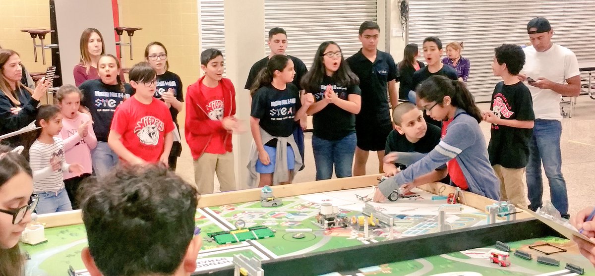 HDMcMillan's tweet image. This weekend our CREATE LEGO Team hosted an FLL competition at McMillan. They ended up walking away as champions! Go Panthers!!! #STEMis