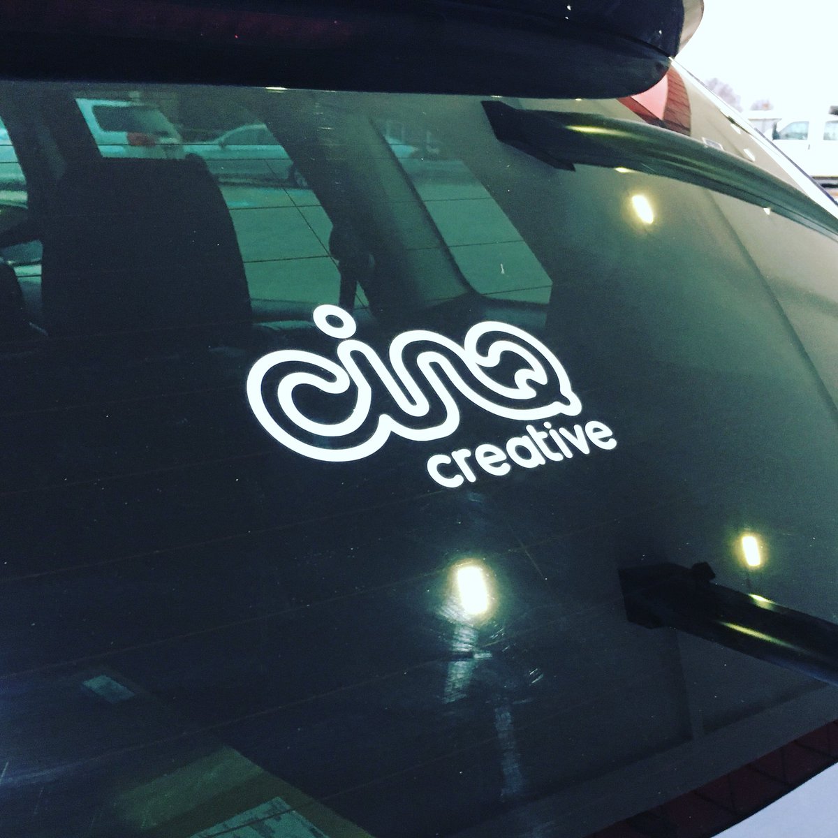 We just got our CINQ window stickers and they rock! Thanks <a href="/stickermule/">Sticker Mule</a> for helping us to look awesome!