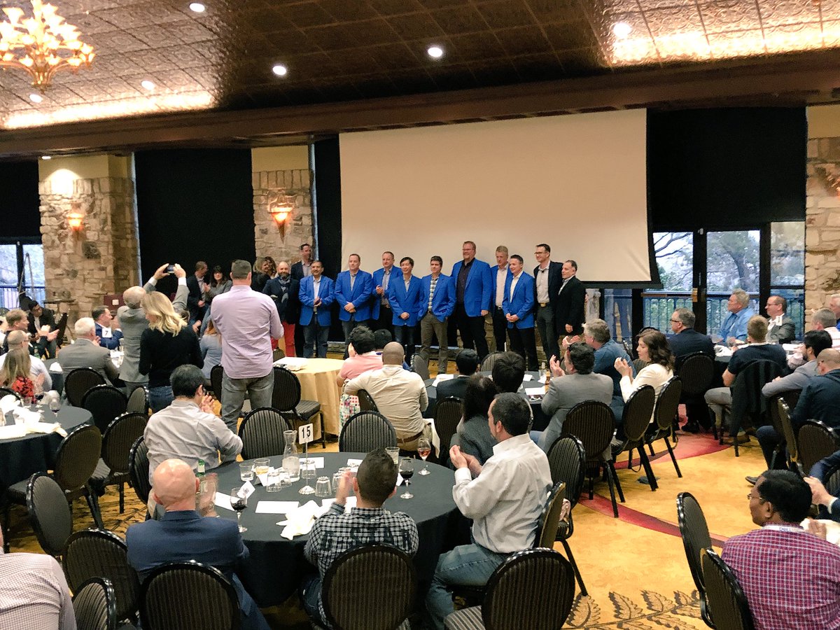 JonTeamsanchez's tweet photo. An incredible and well deserved new Hall of Fame class inducted tonight.   Congrats!  Tom Mohr, Tony Leung, Hugo Almeida, and Steve Walsh on your well deserved induction. @Dedupsky @TheJimClancy #Iwork4Dell https://t.co/9hZkG8IPKw