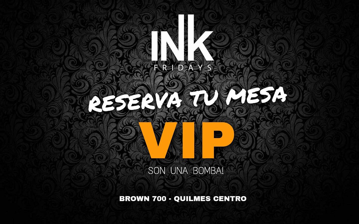 ink_fridays's tweet photo. Mesas arriba en Roxy SOLD OUT🚫 
SOLO QUEDAN EN PLANTA BAJA ✔ SEÑAS HASTA EL MIERCOLES 

Este viernes es #TodoInk #InkFridays https://t.co/6B5iCr93vP