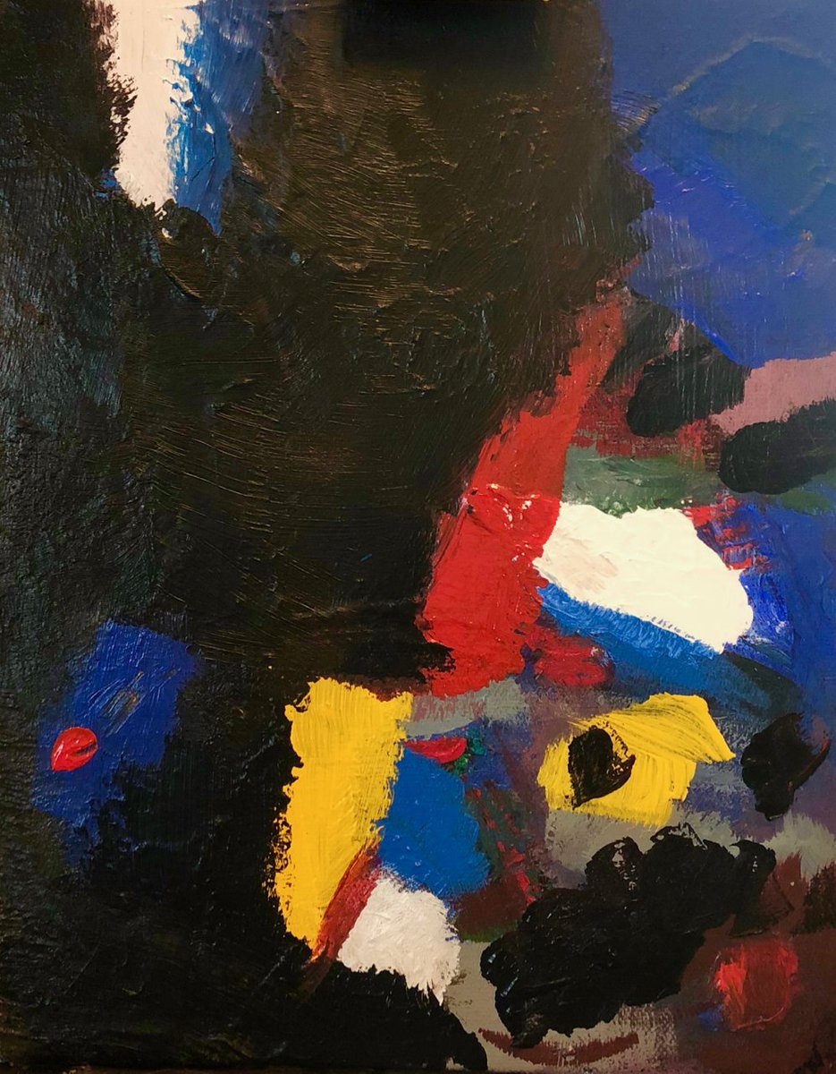 cfitzgeraldart's tweet photo. " The First Slave " : acrylic on canvas board: 2017 #thefirstslave #painting #charlesfitzgerald #abstractart #abstractexpressionism #tradition #oldschool #liquitex #internalised #cognitive #subconcious #energy #physicality #fear #subjugation #freedom https://t.co/cFOJxPh2TI
