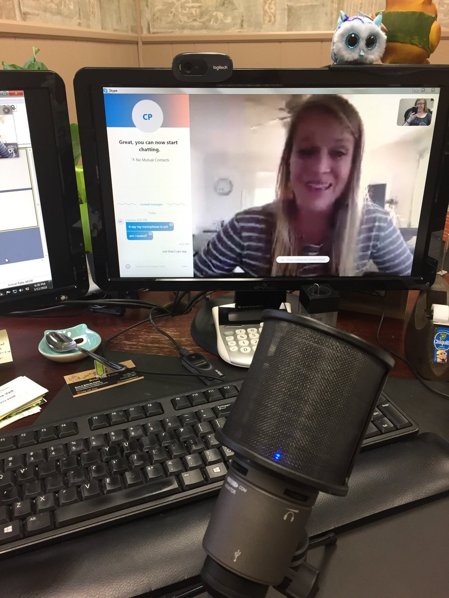 TCottonMeador's tweet photo. Sneak visual “peek” of the soon to be podcast with @sharewellcoffee @candi_pritz - she was awesome! #businessoffarmtofork https://t.co/aBSQKnMZjw
