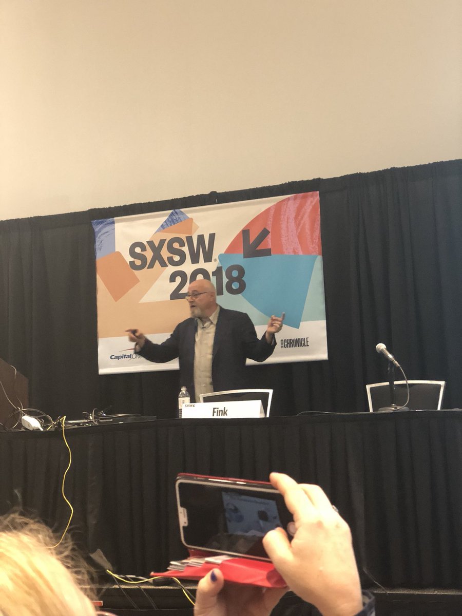 CharlieFink's tweet photo. My talk at #SWSX18 was so popular several hundred people were turned away. I have been asked to do a main stage encore.😳😎😜😘👏🏻Gratitude. The world will be painted with data and you are there. https://t.co/CIhKs5wGZY