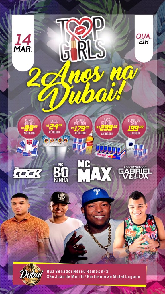 TopGirls2017's tweet photo. Se liga nas novidades que a Top Girls separou para vocês 😍

▶️ Super promoções de bebidas até meia noite 
▶️ Mega promoção para aniversariante da semana
▶️ Presença das mulheres mais Tops da cidade
▶️ Os melhores Dj's da cidade https://t.co/z3t0g7heTh