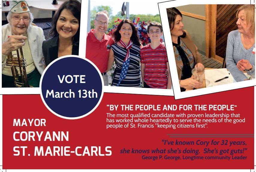 CoryAnnStMarie's tweet photo. 🗳Vote CoryAnn St. Marie-Carls on (Tomorrow), March vote for the most qualified and experienced candidate who is making progress toward our positive future. https://t.co/B1bzdKyARR