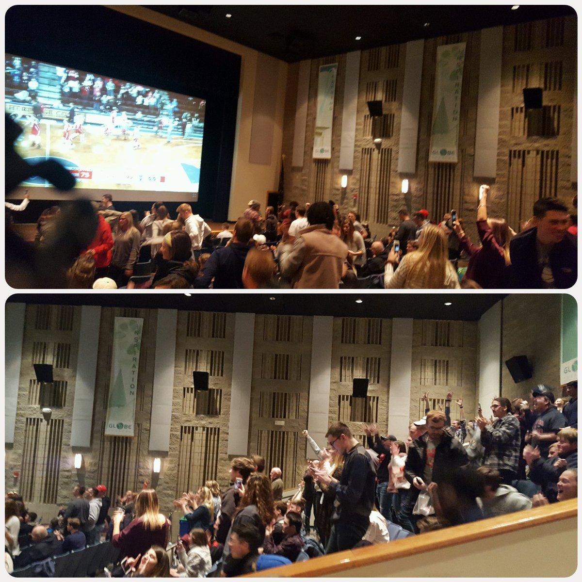 indwesbaseball's tweet image. Standing room only on campus to watch @IWUHoops win a hard fought game. Playing for the #NAIADIIMBB national championship tomorrow night! #IWU #18teams1program