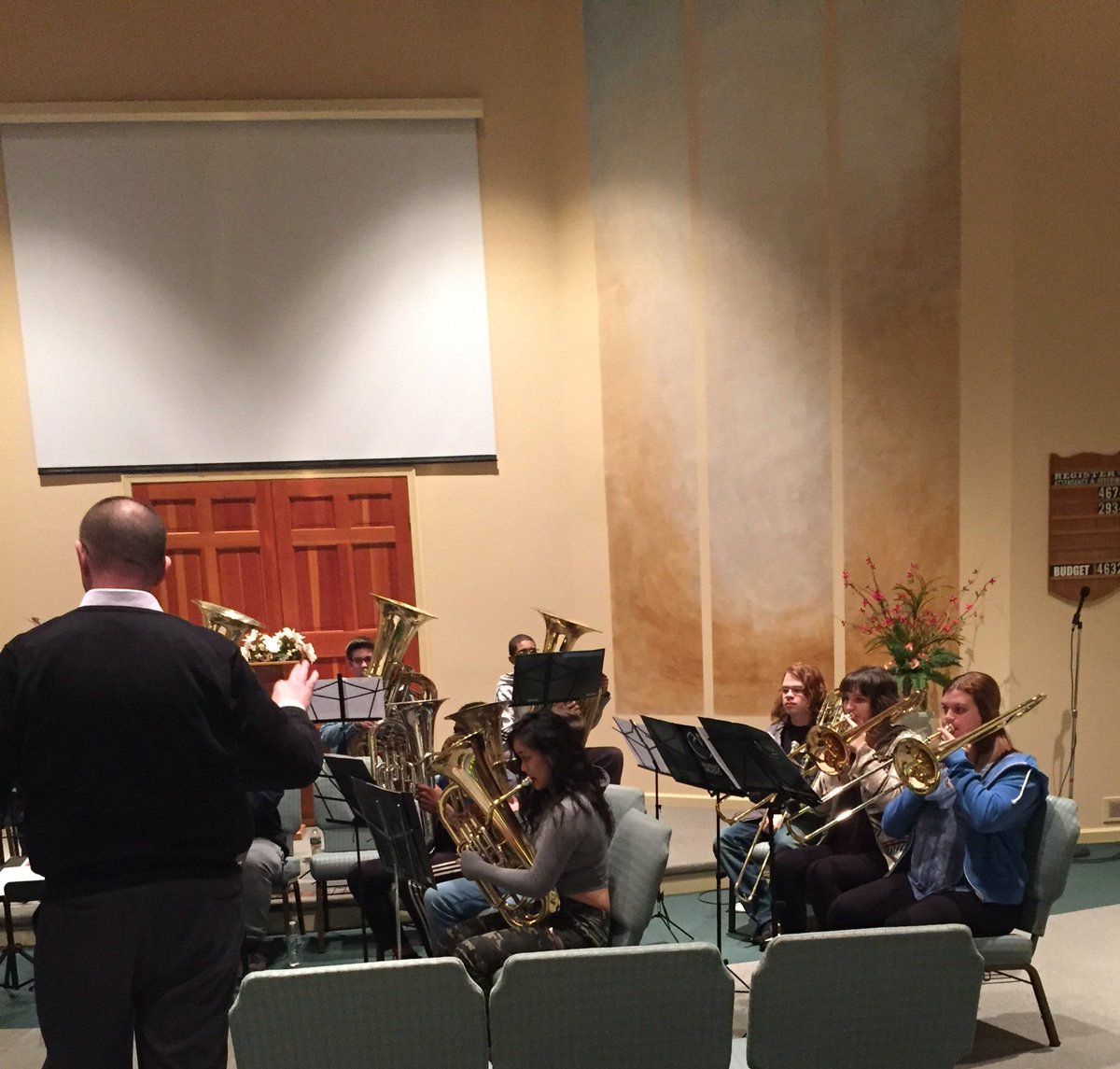 PYBB had a visit from Rutgers euphonium prof and <a href="/nysb1887/">New York Staff Band</a> member <a href="/aveuph/">Aaron VanderWeele</a> tonight! Learned a ton!