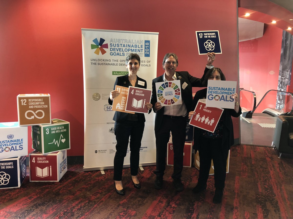 VolunteeringAus's tweet photo. Great to be at the #AusSDGs Summit today, talking opportunities of the sustainable development goals, Australia's VNR and #volunteering with @DrPeterDevereux and VA Board Member @MeganPaullPerth @adriennepicone @ACFID @ACOSS @MonashUni @UNSDSN @SDG2030 @SDGActors @globalcompactAU https://t.co/EW1cYKpcM4