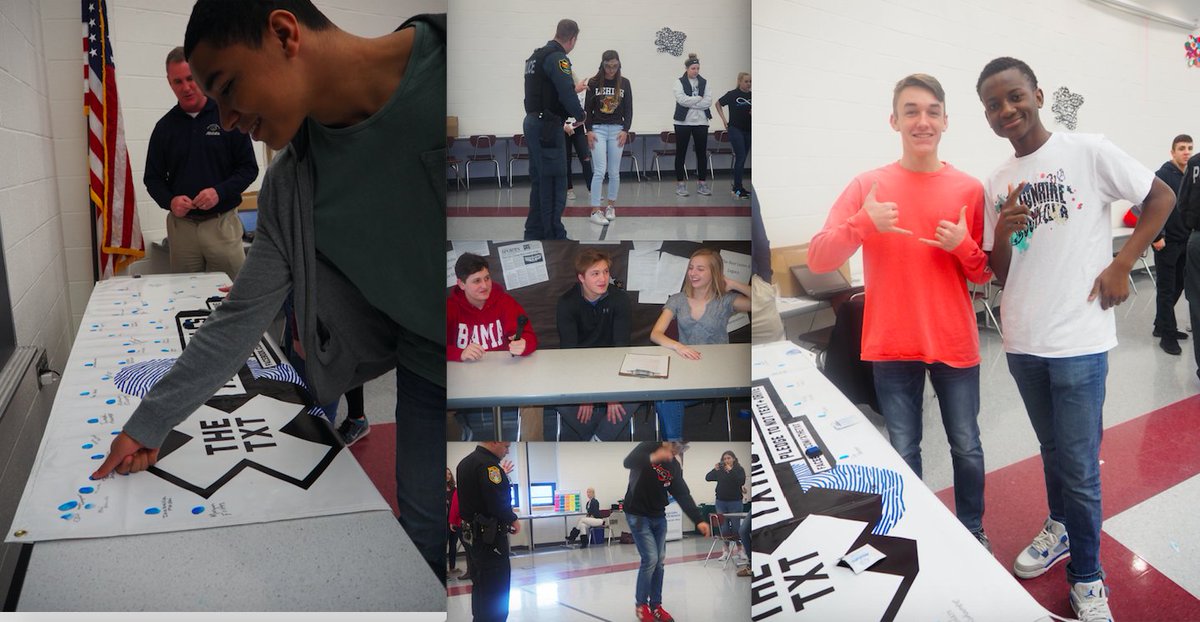 SauconSADD's tweet photo. A big THANK YOU to @LVHN @CHCLehighValley Lower Saucon Township & @hellertown_pd @Allstate @VYHouse for making this event what it was - Successful! Students were able to learn the impacts of detrimental driving behaviors in so many ways! Simulators, SFST #xthetext & giveaways! https://t.co/aaeCiq2y7V