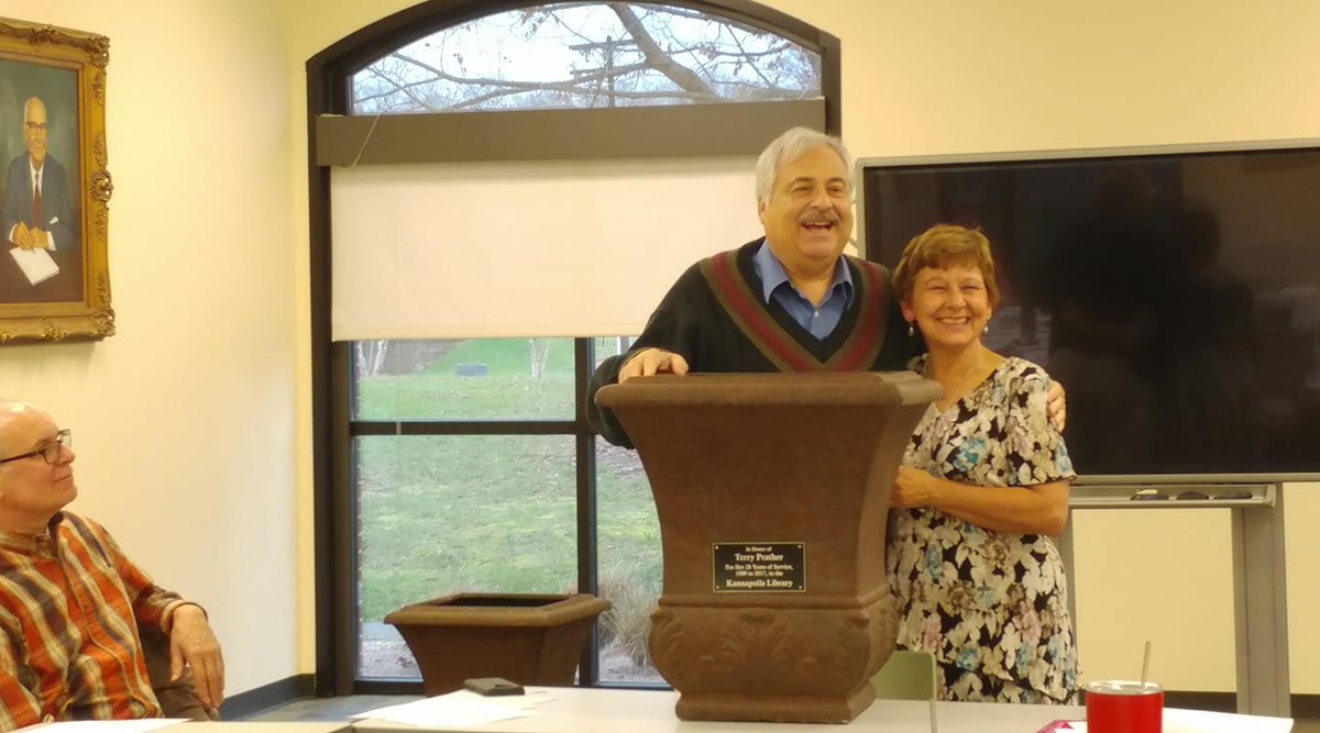 KannNCLibrary's tweet photo. We recognized former Branch Manager Terry Prather for her years of service at the Kannapolis Library. https://t.co/VKabpVJVdz