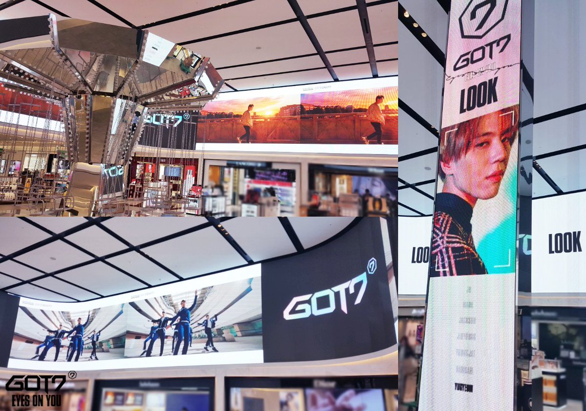 GOT7Official's tweet photo. 천국 7층보다 3계단 높은 10층!
명동 신세계 면세점 꽉 채운 GOT7!

MYEONGDONG SHINSEGAE DUTYFREE 10F

#GOT7 
#갓세븐
#EyesOnYou 
#Look https://t.co/OjmhMRFNFW
