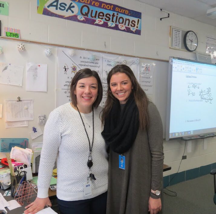NCHSteaching2's tweet photo. Miss Losurdo leading her seventh graders in a math lesson! #inspire203 @LJHSLancers https://t.co/9d8vFlnApv
