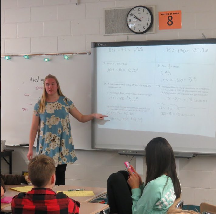 NCHSteaching2's tweet photo. Miss McHugh also leads her seventh graders in a math lesson last week! @LJHSLancers #inspire203 https://t.co/LIQcj47h1Q