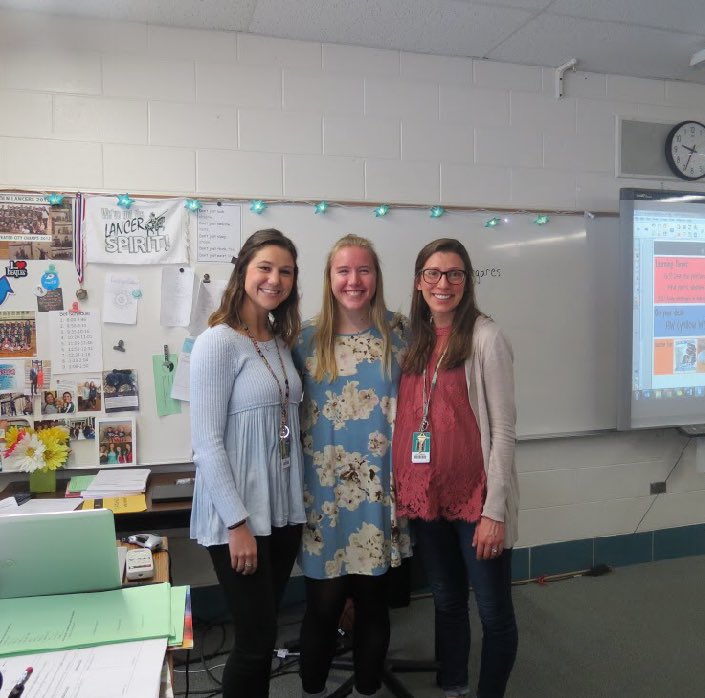NCHSteaching2's tweet photo. Miss McHugh also leads her seventh graders in a math lesson last week! @LJHSLancers #inspire203 https://t.co/LIQcj47h1Q