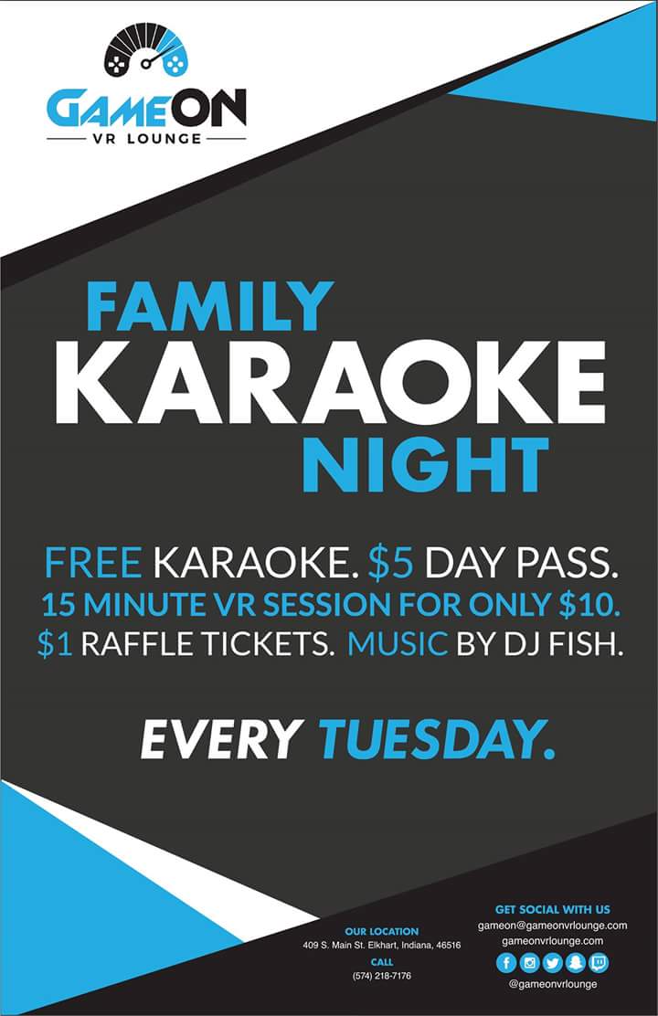 Family Karaoke Night is tomorrow. Gather the friends and family and come sing with DJ Fish #GOVRL #FamilyKaraokeNight #GameON #Friends #Family #Karaoke #DJFish