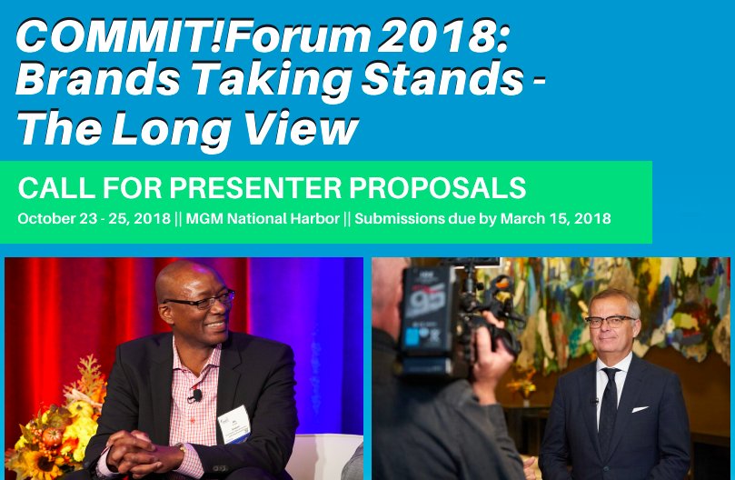 TriplePundit's tweet photo. DEADLINE: Thursday, 3/15! Corporate responsibility professionals and CEOs of companies committed to a progressive ESG agenda will gather in October in Washington for #COMMITForum. Make your voice heard and submit a presenter proposal! https://t.co/Wc8GuEailX #CSR #Sustainability https://t.co/0CM2GQeUXa
